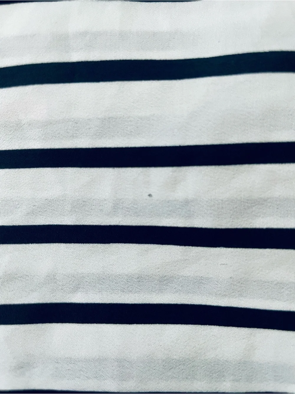 J. Crew White and Navy Striped Racerback Cami